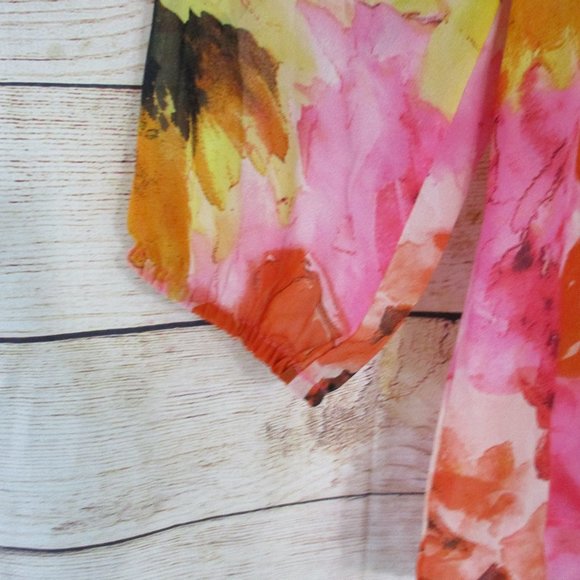 thesis sheer floral summer blouse - Picture 7 of 8